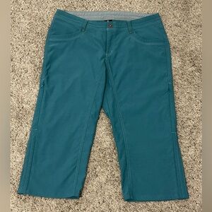 Kuhl Womens Size 10 Turquoise Trekr Kapri Pants Hiking Athletic